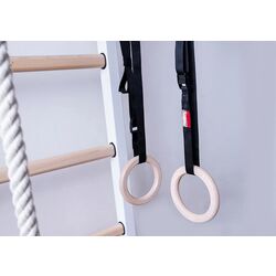 Шведская стенка BenchK 221W + A204 (White/Wood) Thumb