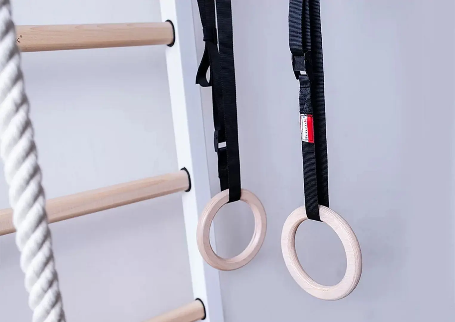 Шведская стенка BenchK 221W + A204 (White/Wood) - 4