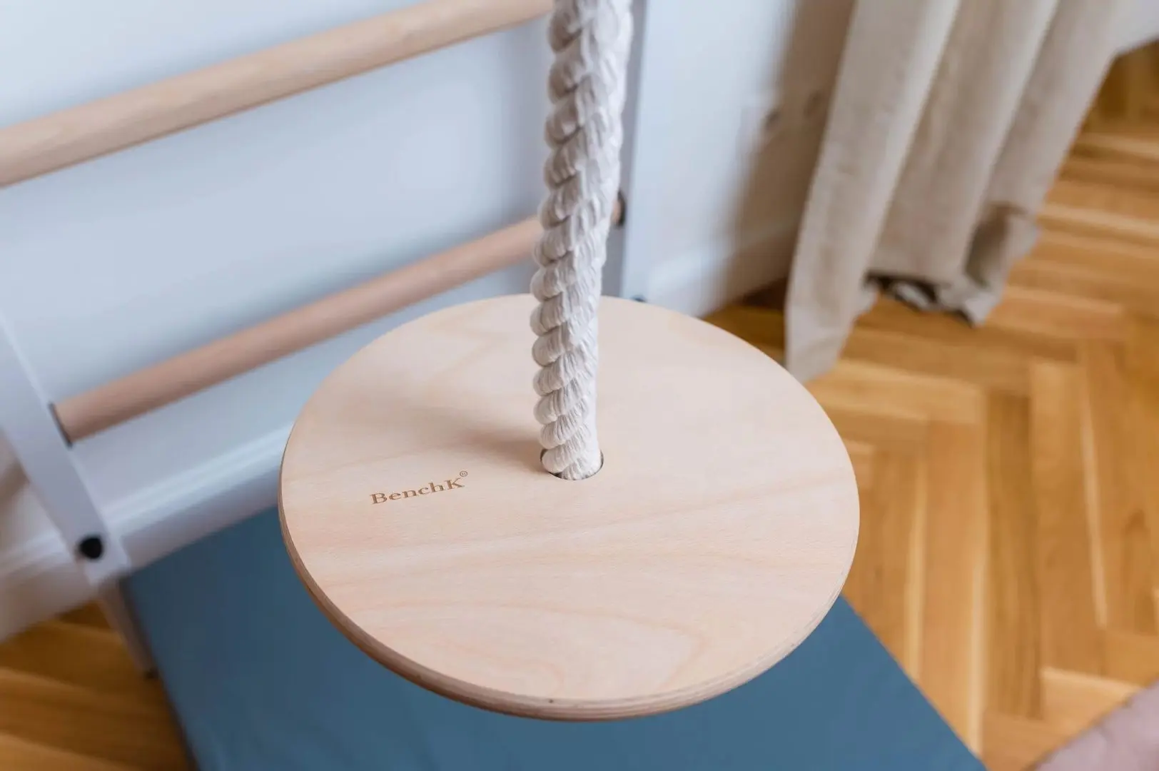 Шведская стенка BenchK 221W + A204 (White/Wood) - 3