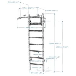 Шведская стенка BenchK 231W (White/Wood) Thumb