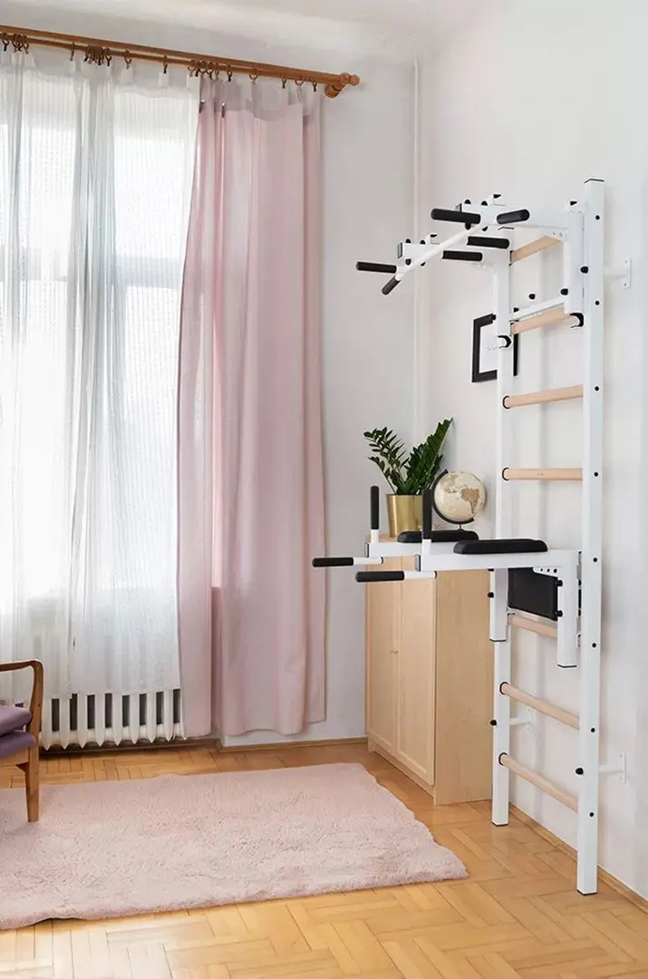 Шведская стенка BenchK 232W (White/Wood)