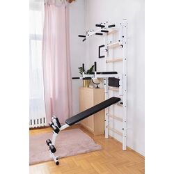 Шведская стенка BenchK 233W (White/Wood) Thumb