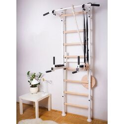 Шведская стенка BenchK 522W+A204 (White/Wood) Thumb