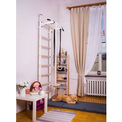 Шведская стенка BenchK 522W+A204 (White/Wood) Thumb