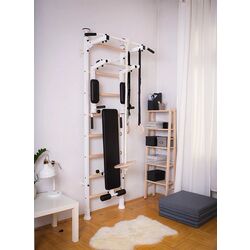 Шведская стенка BenchK 523W+A204 (White/Wood) Thumb