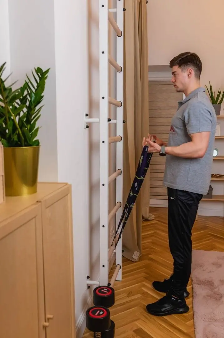 Шведская стенка BenchK 700W (White/Wood)