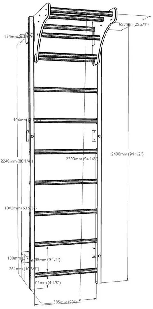 Spalier suedez BenchK 711W (White/Wood)
