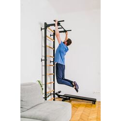 Шведская стенка BenchK 721B + A076 (Black/Wood) Thumb