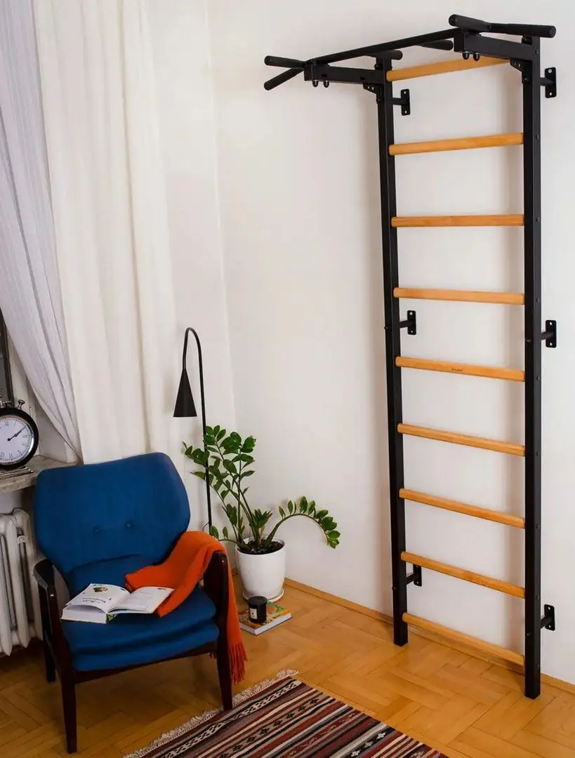 Шведская стенка BenchK 721B (Black/Wood)