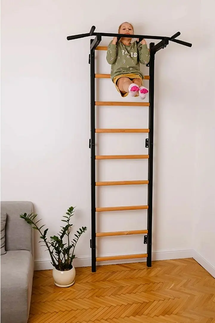 Шведская стенка BenchK 721B (Black/Wood)