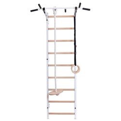 Шведская стенка BenchK 721W + A204 (White/Wood)