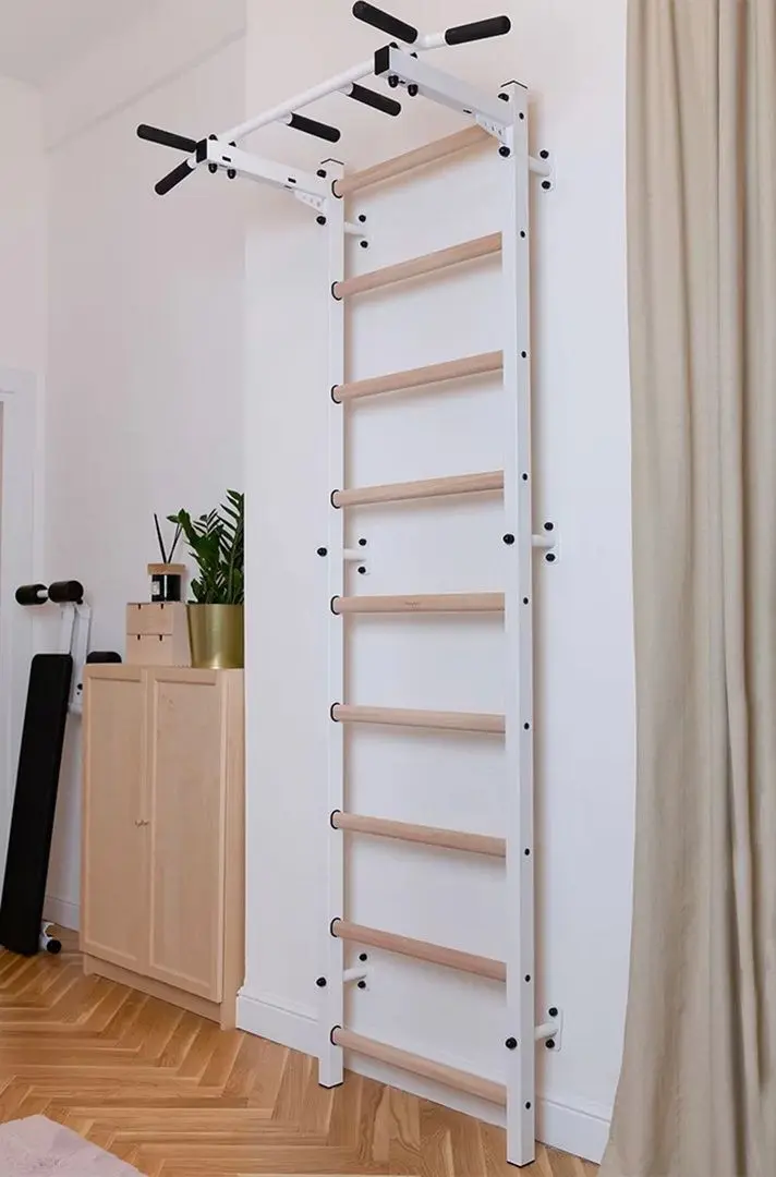 Шведская стенка BenchK 721W (White/Wood)