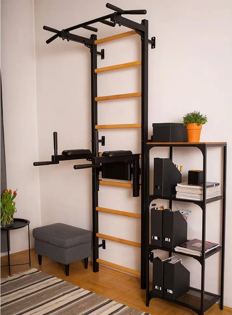 Шведская стенка BenchK 722B (Black/Wood)