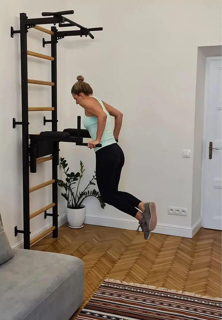 Шведская стенка BenchK 722B (Black/Wood)