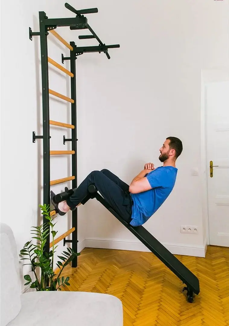 Шведская стенка BenchK 723B (Black/Wood)