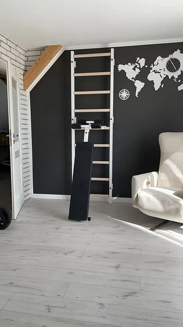 Шведская стенка BenchK 723W (White/Wood)