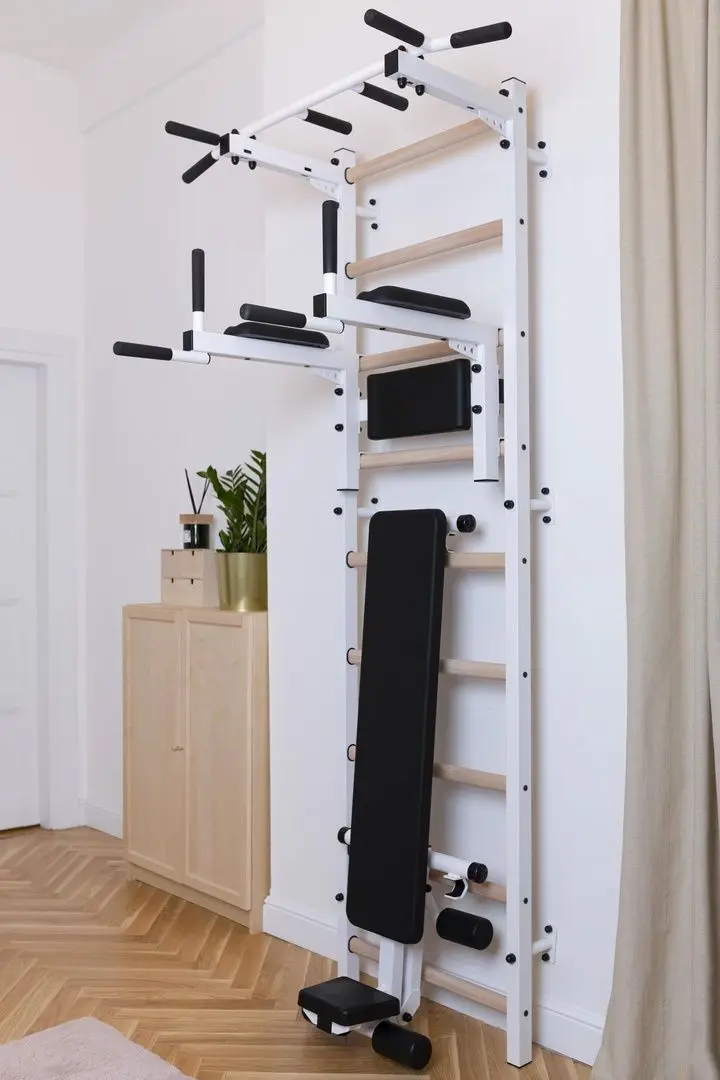 Шведская стенка BenchK 723W (White/Wood)