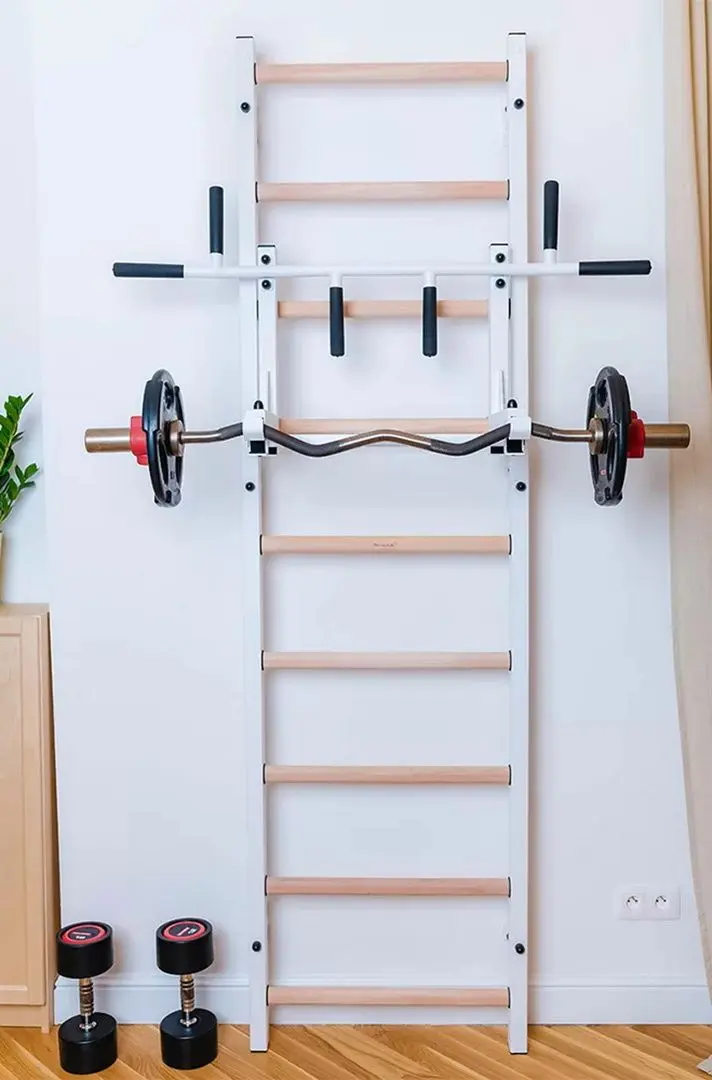 Шведская стенка BenchK 731W (White/Wood)