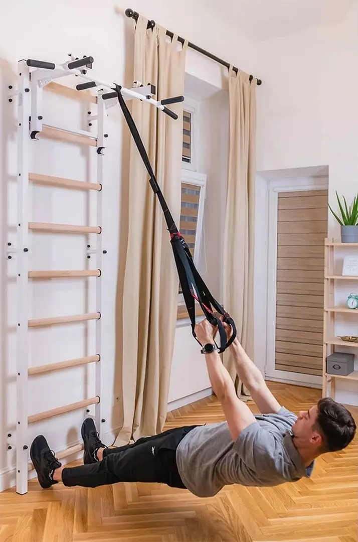 Шведская стенка BenchK 731W (White/Wood)