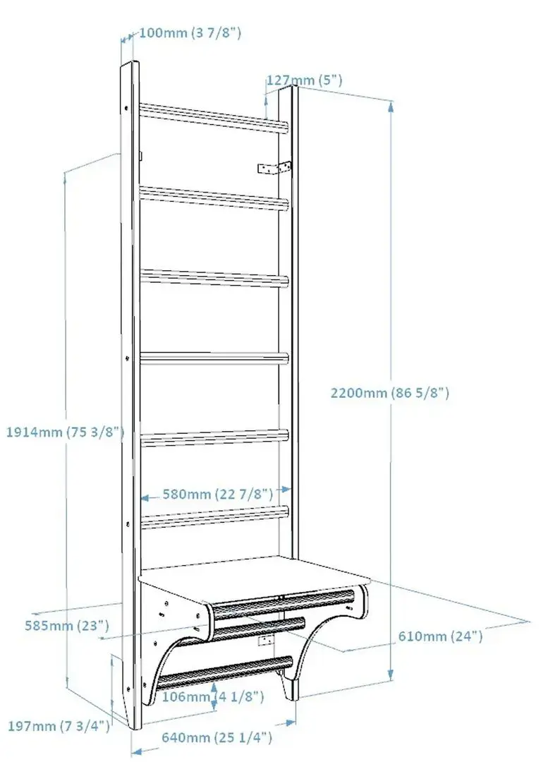 Шведская стенка BenchK 731W (Wood) - 2