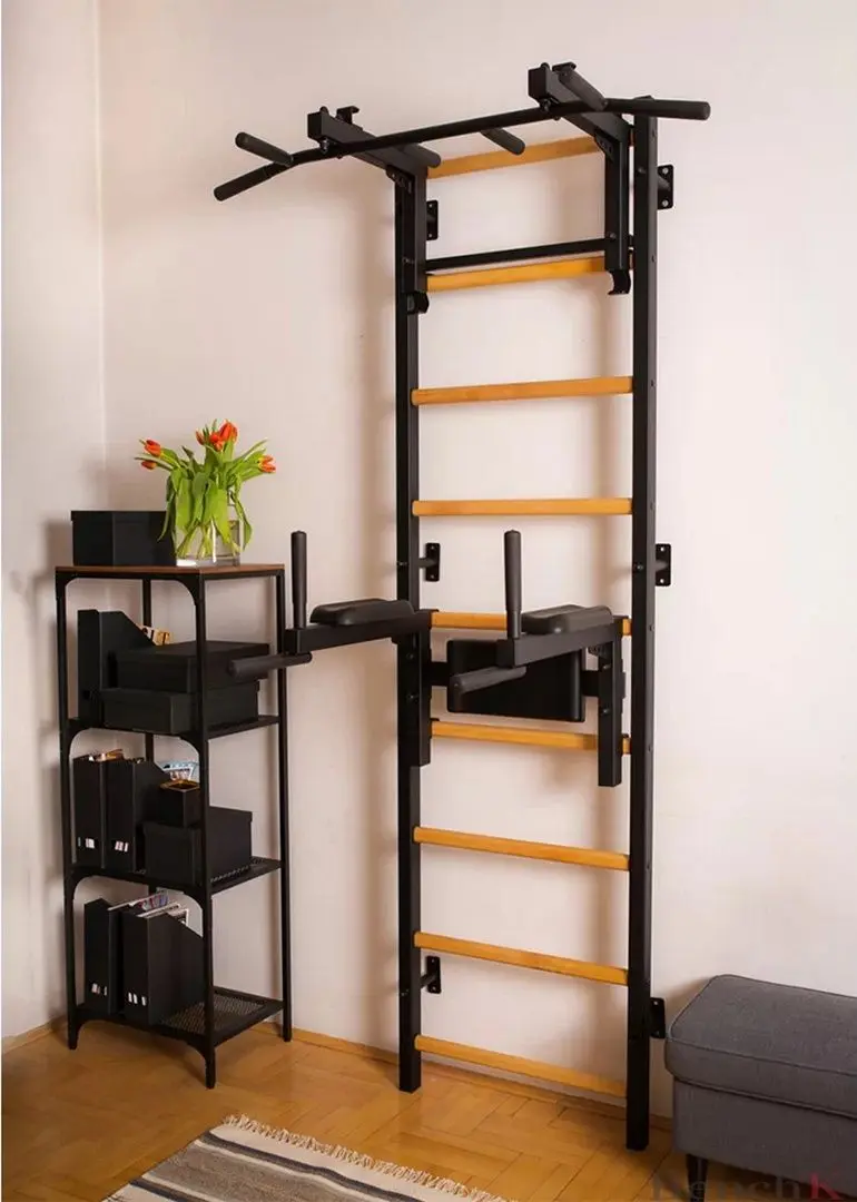 Шведская стенка BenchK 732B (Black/Wood)