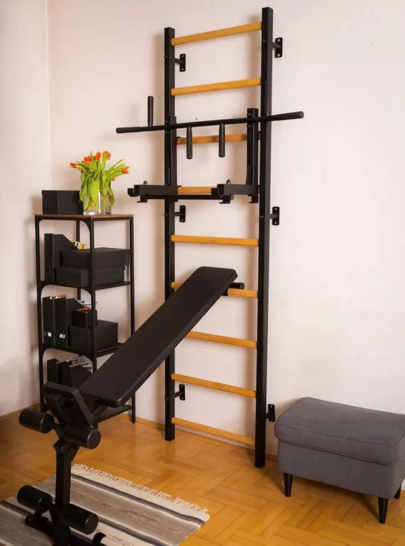 Шведская стенка BenchK 733B (Black/Wood)