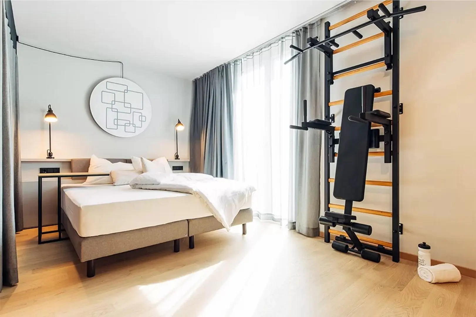 Шведская стенка BenchK 733B (Black/Wood)