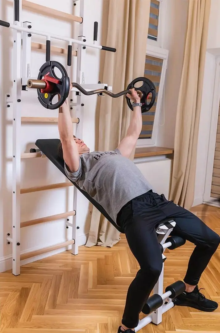 Шведская стенка BenchK 733W (White/Wood)