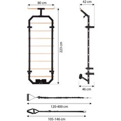 Шведская стенка HMS DW2708 (Black) Thumb