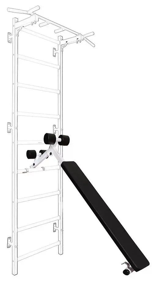 Скамья для шведской стенки BenchK B1W (White/Black)