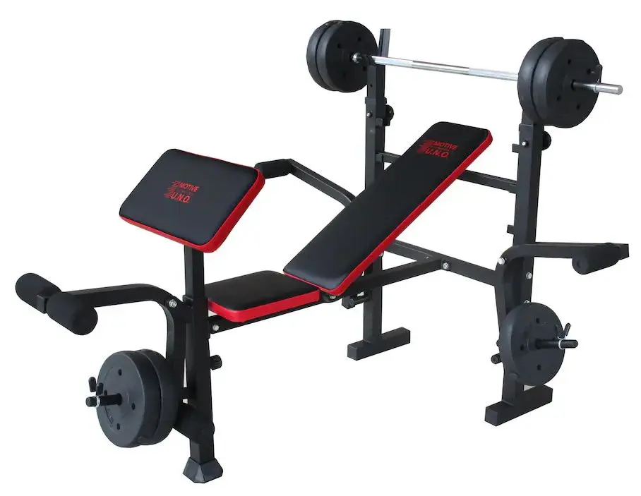 Banca multifunctionala Motive Fitness Bronx 19030 (Black/Red)