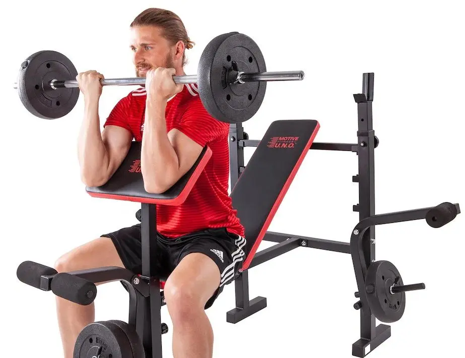 Banca multifunctionala Motive Fitness Bronx 19030 (Black/Red)