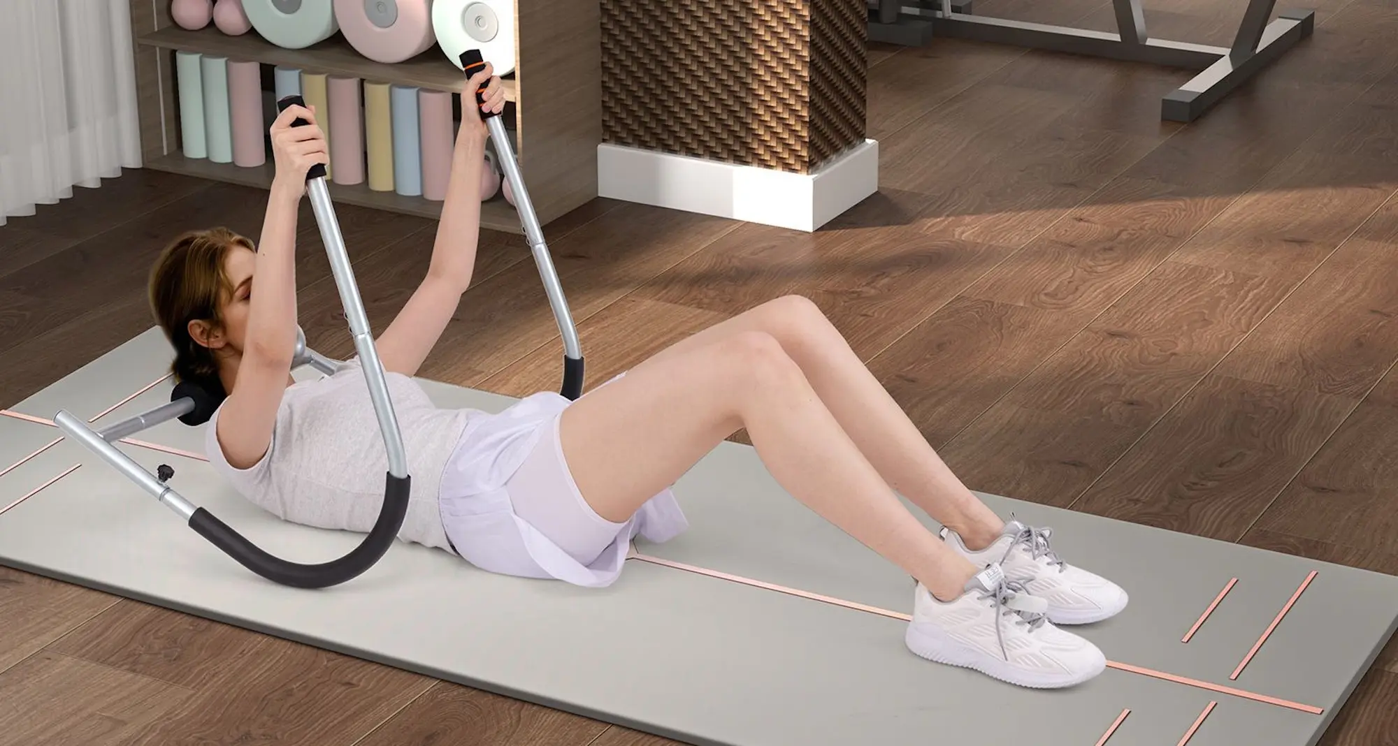 Aparat pentru abdomen Costway SP38105SL (Silver)