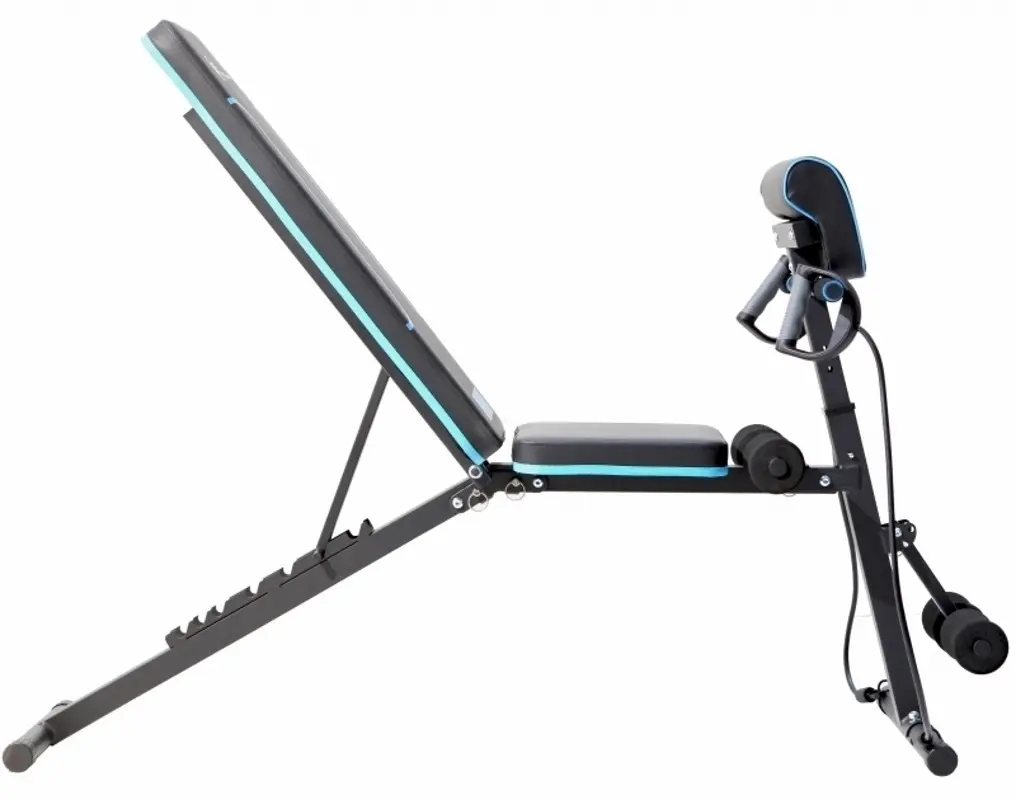 Banca forta reglabila FitTronic Atletic B240 (Black/Blue)