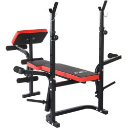Banca pentru antrenament de forta Funfit Gym&Fitness 4807 (Black/Red) Thumb