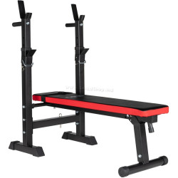 Banca pentru antrenament de forta Funfit Gym&Fitness 4807 (Black/Red)