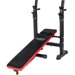 Banca pentru antrenament de forta Funfit Gym&Fitness 4807 (Black/Red) Thumb