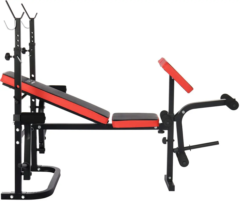 Banca pentru antrenament de forta Funfit Gym&Fitness 4807 (Black/Red) - 4
