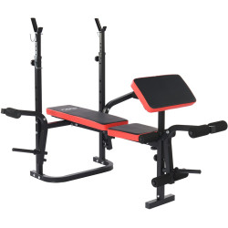 Banca pentru antrenament de forta Funfit Gym&Fitness 4807 (Black/Red) Thumb