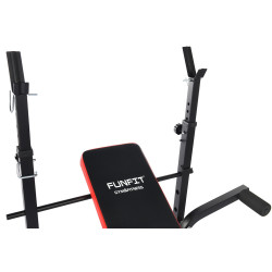 Banca pentru antrenament de forta Funfit Gym&Fitness 4807 (Black/Red) Thumb