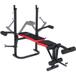 Banca pentru antrenament de forta Funfit Gym&Fitness 4808 (Black/Red) Thumb