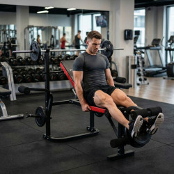Banca pentru antrenament de forta Funfit Gym&Fitness 4808 (Black/Red) Thumb