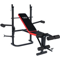 Banca pentru antrenament de forta Funfit Gym&Fitness 4808 (Black/Red)
