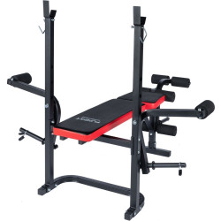Banca pentru antrenament de forta Funfit Gym&Fitness 4808 (Black/Red) Thumb
