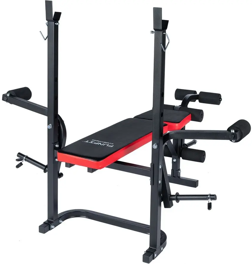 Banca pentru antrenament de forta Funfit Gym&Fitness 4808 (Black/Red) - 4