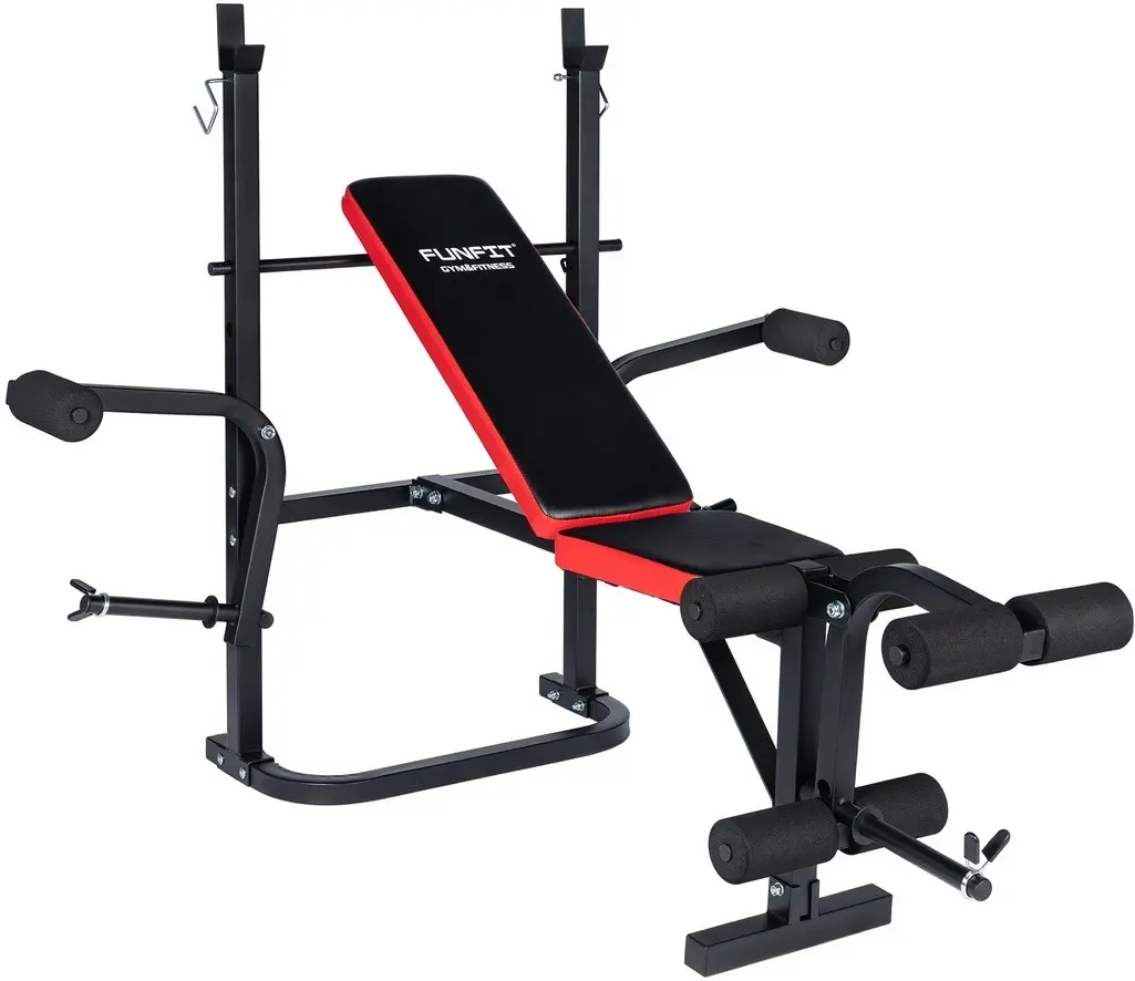 Banca pentru antrenament de forta Funfit Gym&Fitness 4808 (Black/Red)