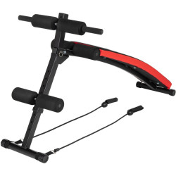 Banca pentru antrenament de forta Funfit Gym&Fitness 4810 (Black/Red) Thumb