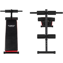Banca pentru antrenament de forta Funfit Gym&Fitness 4810 (Black/Red) Thumb