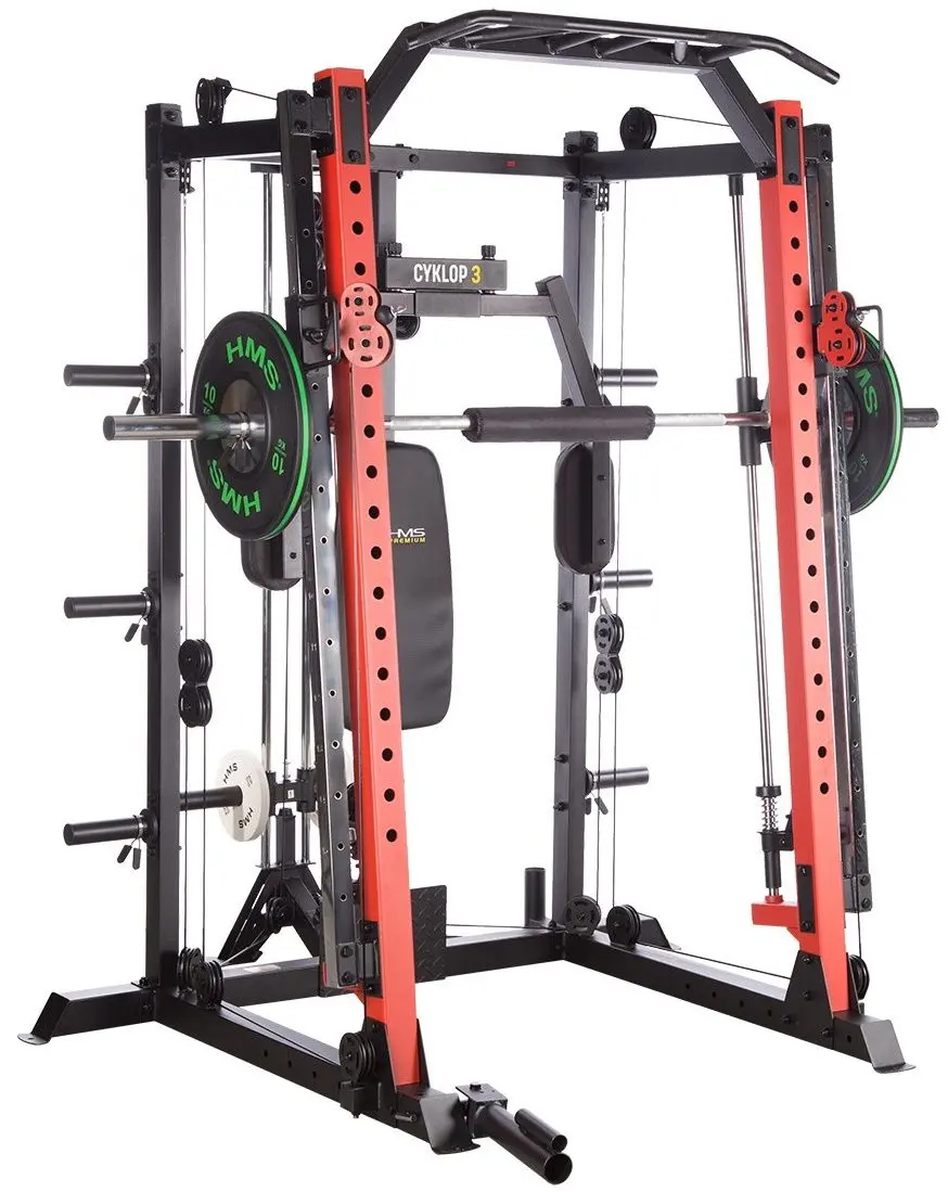 Многофункциональный тренажер HMS Cyklop 3 (Black/Red)