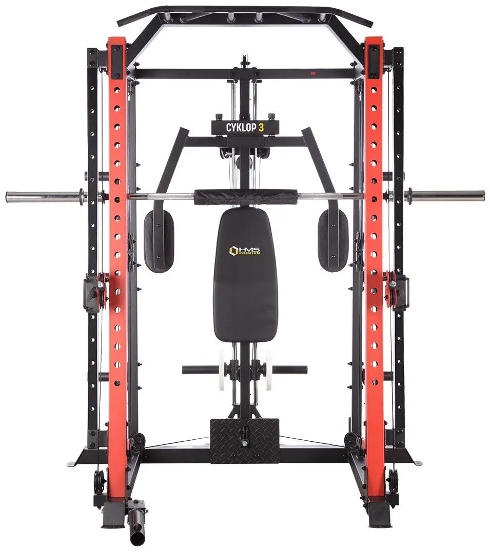 Многофункциональный тренажер HMS Cyklop 3 (Black/Red)
